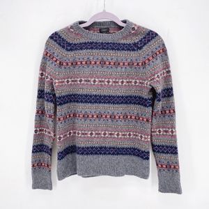 Men's J. Crew Lambswool Fair Isle Crew Sweater